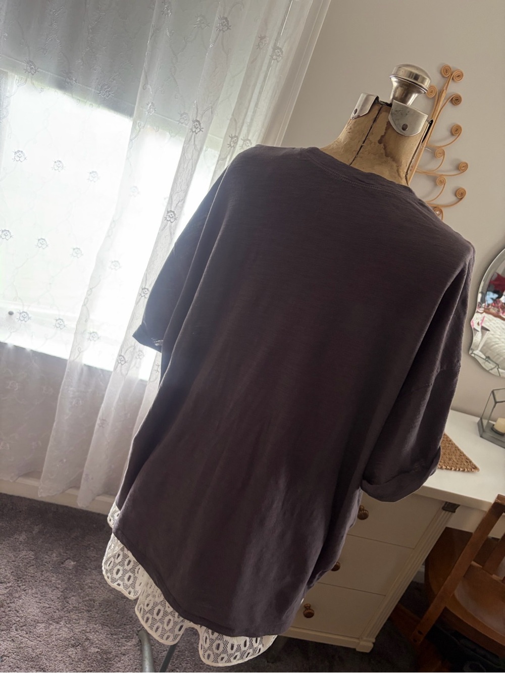 Natural Life - Don’t Worry Be Happy Oversized T-shirt - Picture 4 of 7
